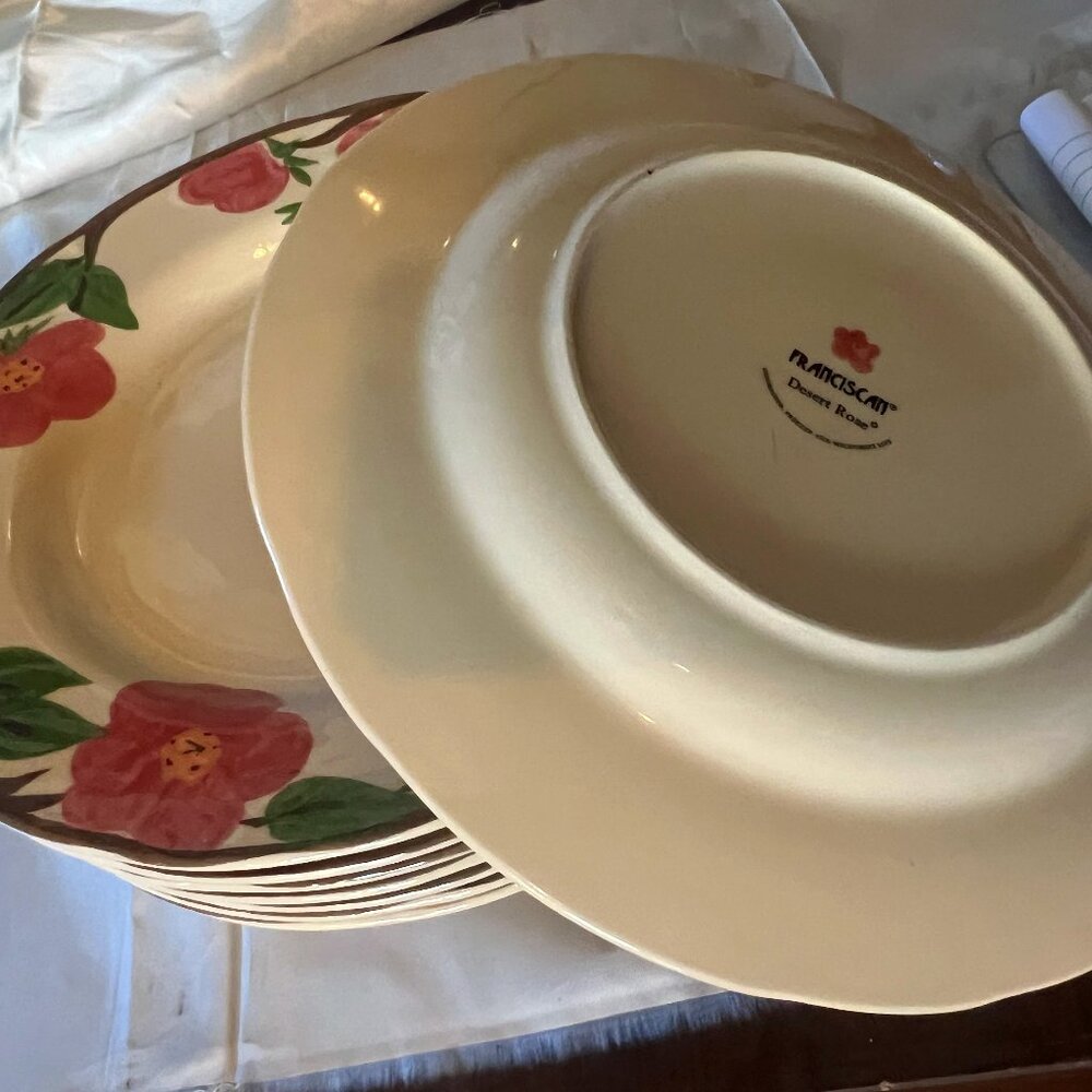 LIKE NEW Replacement Franciscan Desert Rose Dinner Plates